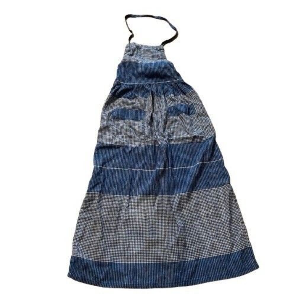 Vtg Katja Katja Katja Mixed Gingham Plaid Apron